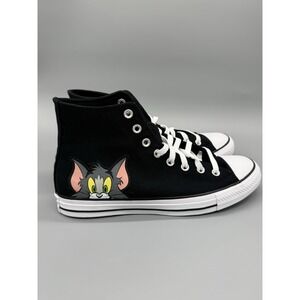 Converse x Tom and Jerry Chuck Taylor All Star HI Black Men Unisex Shoes A15113C